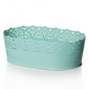 Сухарница Ажур 28 см (аквамарин)