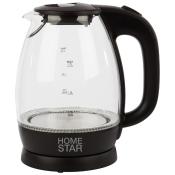 Чайник Homestar HS-1012 (1,7 л) стекло, пластик черный