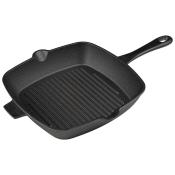 Сковорода-гриль квадратная чугунная GPR-26C, 26*26 см (чугунная ручка)