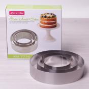 Набор круглых форм для выкладки/вырубки 3шт (Ø10/15/20*4.5см) из нержавеющей стали