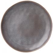 Тарелка подстановочная 24 см коллекция Glaze collection цвет:серый меланж