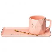 Чайный набор lefard Break time на 1 персону, розовый, 260мл