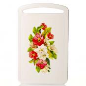 Доска разделочная с рисунком 315*195 мм (цветы)