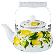 Чайник эмалированный AGNESS "Лимоны" 2,5 л