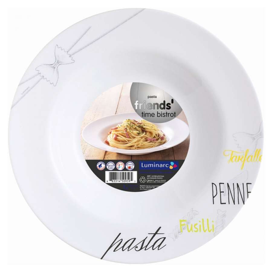 Тарелка столовая мелкая Luminarc Friends Time Bistro, D=29 см арт ...