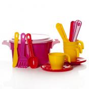 Набор детской посуды "Хозяйка" (столовый, на 4 персоны) (цвет в ассортименте)