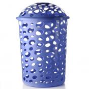 Корзина для белья "Сорренто", объем 45 л, 390*415*600 мм (цвет синий)