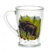 Набор 2 предмета: Кружка для чая 200 мл с деколью "Кабаны"