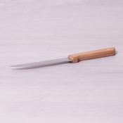 Нож для костей из нержавеющей стали с деревянной ручкой (лезвие 15см, рукоятка 12.5см)