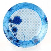 Тарелка закусочная (десертная) Голубые Цветы, D=23 см
