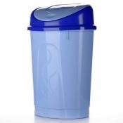 Контейнер для мусора овальный, объем 12 л, 235 х 280 х 425 мм (голубой)