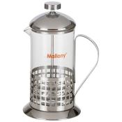 Чайник/кофейник (кофе-пресс) CELLULA, 600 мл, из жаропр стекла, в корпусе из нерж стали, B511-600ML