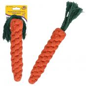 Игрушка для животных "Морковка". Общая длина 25 см NEW