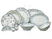 Сервиз столовый на 6 персон Lefard Синие Цветы, 26 предметов