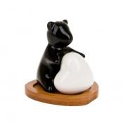 Набор для специй "Naturel" на бамбуковой подставке, 3 предмета