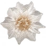 Блюдо Poinsettia white gold 21см без упаковки 