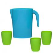 Набор Кувшин 1,75 л голубой + 3 стакана 250 мл