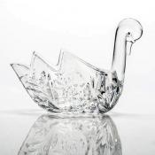 Конфетница "Лебедь" 19 см , "Африканская Роза"