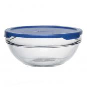 Салатник CHEF_S голубой с пластиковой крышкой 550 мл