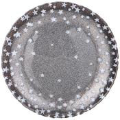 Тарелка Stars grey 21 см
