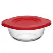 Посуда для свч круглая 1,0 л c пластиковой крышкой