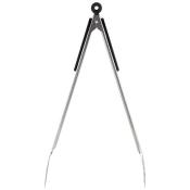 Щипцы-лопатка, нерж.сталь, черн.дерев.ручка, 40 см, толщ. стали: 0.8 мм