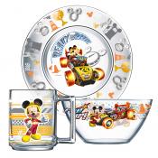 Набор для завтрака МИККИ ГОНЩИК 3пр