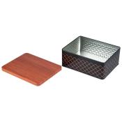 Банка жестяная CLASSICO NERO для сыпучих продуктов, размер: 20,5*16*8 см, прямоугольная, с крышкой