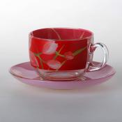 Чайный набор на 6 персон red orchis, объем чашки 220 мл