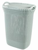 Корзина для белья Curver "Knit", 57 л голубая