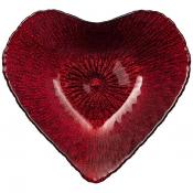Блюдо Heart red shiny 16х15х3 см без упаковки 