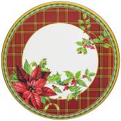 Тарелка для оформления новогодней сервировки Рождественская сказка диаметр 33 см
