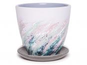 Горшок Живопись сиреневый крокус №2