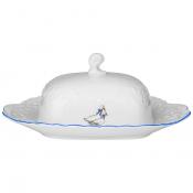 Масленка рококо Гуси 23х16,5 см высота 10 см