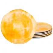 Набор тарелок десертных из 6 шт. диаметр=26 см. коллекция Парадиз цвет: солнечный свет (кор=4набор