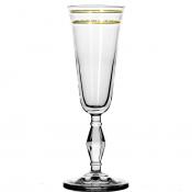 Набор бокалов 6 шт Pasabahce Queen, объем 190 мл (золотая кайма)