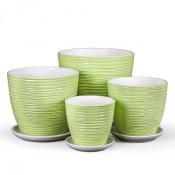 Горшок Шорвель зеленый крокус №4 КС-К4-148-01