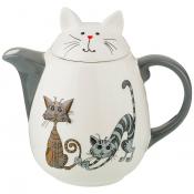 Заварочный чайник коллекция Озорные коты 1000 мл 19,5*12,5*17,6 см 