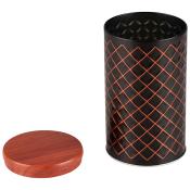 Банка жестяная CLASSICO NERO для сыпучих продуктов, размер: 10,5*18,5 см,  круглая, с крышкой