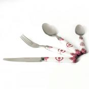 Набор столовых приборов с декором boudoir, 24 предмета, на 6 персон