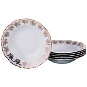 Набор суповых тарелок из 6 шт. Офелия of 532 диаметр=23 см.