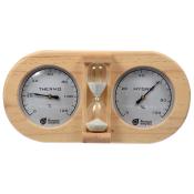 Термометр с гигрометром Банная станция с песочными часами,  27х13,8х7,5 см