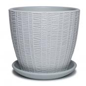 Горшок Эстамп черный крокус №1 КС-К1-35-15