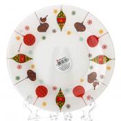 Тарелка закусочная (десертная) Pasabahce Christmas Toys, D=19,5 см