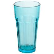 Стакан стеклянный, 355 мл (цвета в ассортименте: бирюзовый/зелёный)