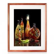 Картина "Декоративные бутыли с овощами" 40х50 см