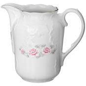 Кувшин рококо Нежная роза платина 1л высота=17 см