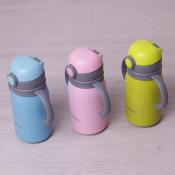 Термос для детей 300мл из нержавеющей стали с двумя ручками (розовый, голубой, салатовый)