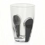 Набор стаканов 3 шт Pasabahce Snap, 260 мл (серый съемный пластиковый аксессуар)