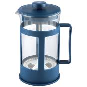 Чайник/кофейник (кофе-пресс) VARIATO, 600 мл, из жаропрочного стекла в пласт корпусе, цвет-синий